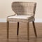 Bali & Pari Niesha Bohemian Grey Natural Kubu Rattan and Mahogany Wood Dining Chair 245-13720-ZORO - alternate 8